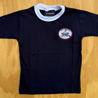 Remera Azul Manga Corta