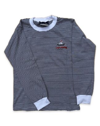 Remera Rayada Manga Larga — uniforme escolar Muelle Austral
